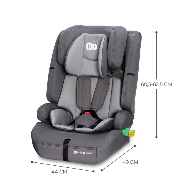 Κάθισμα αυτοκινήτου Kinderkraft SAFETY FIX 2 ΓΚΡΙ