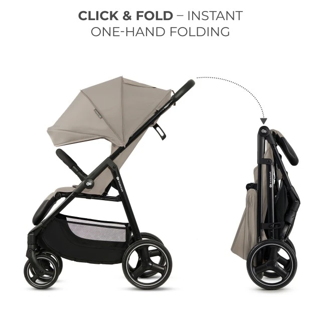Καρότσι μωρού Kinderkraft TRIG 3 STONE BEIGE