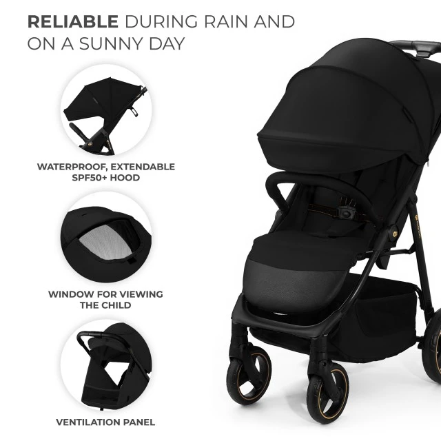 Καρότσι μωρού Kinderkraft TRIG 3 ONYX BLACK