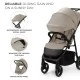 Καρότσι μωρού Kinderkraft TRIG 3 STONE BEIGE