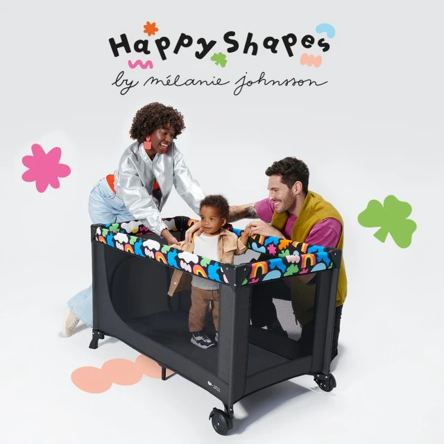 Βρεφική κούνια KinderKraft JOY 2 HAPPY SHAPES