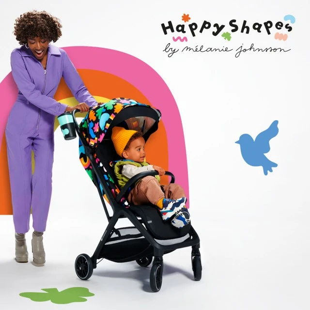 Καρότσι μωρού Kinderkraft NUBI 2 HAPPY SHAPES