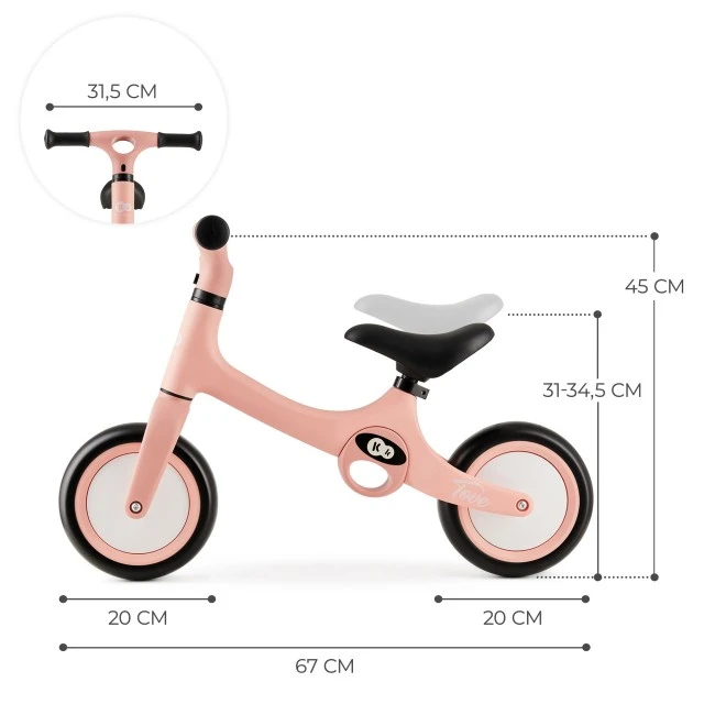 Ζάντα ισορροπίας KinderKraft Tove ROSE PINK KRTOVE00PNK0000