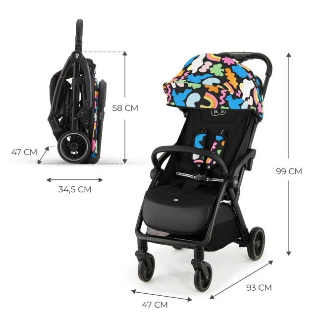 Καρότσι μωρού Kinderkraft APINO HAPPY SHAPES