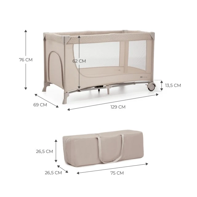 Βρεφική μπασκέτα Kinderkraft JOY SIMPLE 2 ΜΠΕΖ