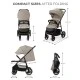 Καρότσι μωρού Kinderkraft TRIG 3 STONE BEIGE
