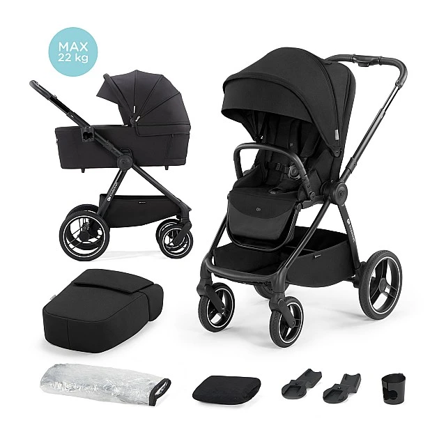 Βρεφικό καρότσι KinderKraft 2in1 NEA MIDNIGHT BLACK