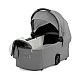 Βρεφικό καρότσι KinderKraft 2 σε 1 NEA PLATINIUM GREY