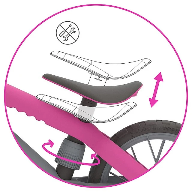 Chillafish BMXie MOTO CPMX03PIN Balance Wheel Pink