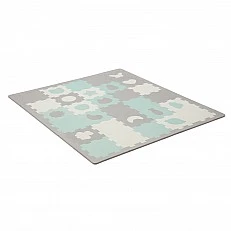 KinderKraft LUNO SHAPES μαλακό παζλ μέντα KPLUSHMIN