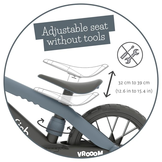 Chillafish BMXie VROOM CPMX05ANT ποδήλατο ισορροπίας Anthracite