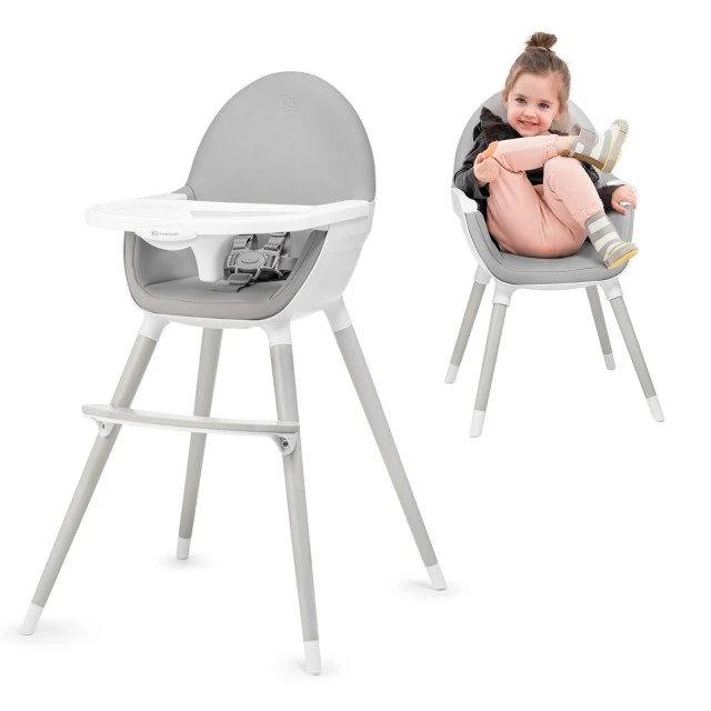Καρεκλάκι φαγητού KinderKraft 2IN1 FINI γκρι/γκρι πόδια