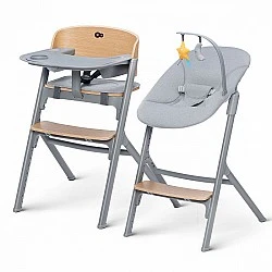 Ξύλινο καρεκλάκι φαγητού KinderKraft LIVY + πολυθρόνα CALMEE
