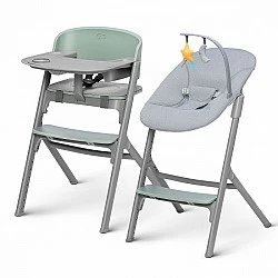 Καρεκλάκι μωρού KinderKraft LIVY πράσινη + πολυθρόνα CALMEE