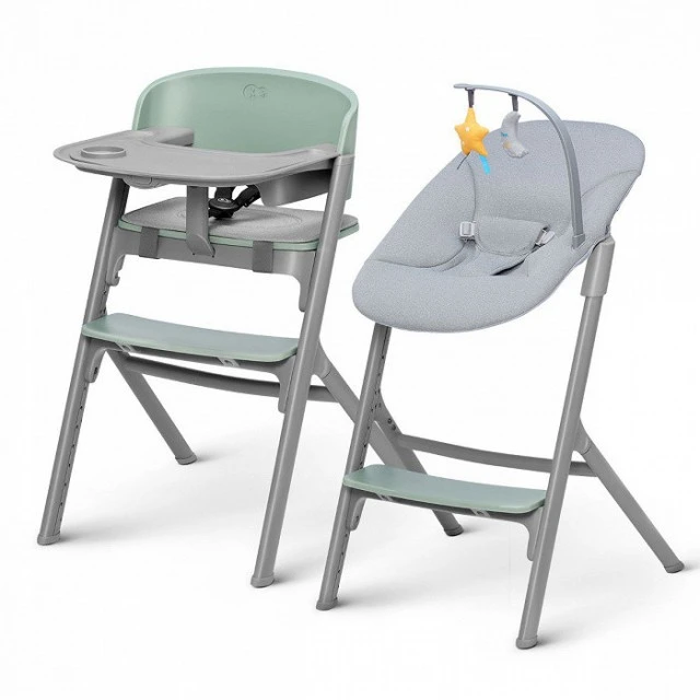Καρεκλάκι μωρού KinderKraft LIVY πράσινη + πολυθρόνα CALMEE