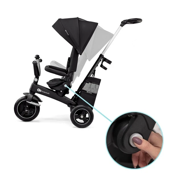 KinderKraft EASYTWIST μαύρο τρίκυκλο KREASY00BLK0000