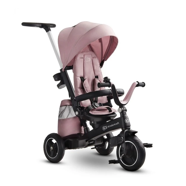 KinderKraft EASYTWIST ροζ τρίκυκλο KKRETWIPNK