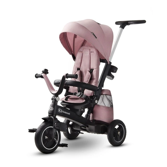 KinderKraft EASYTWIST ροζ τρίκυκλο KKRETWIPNK