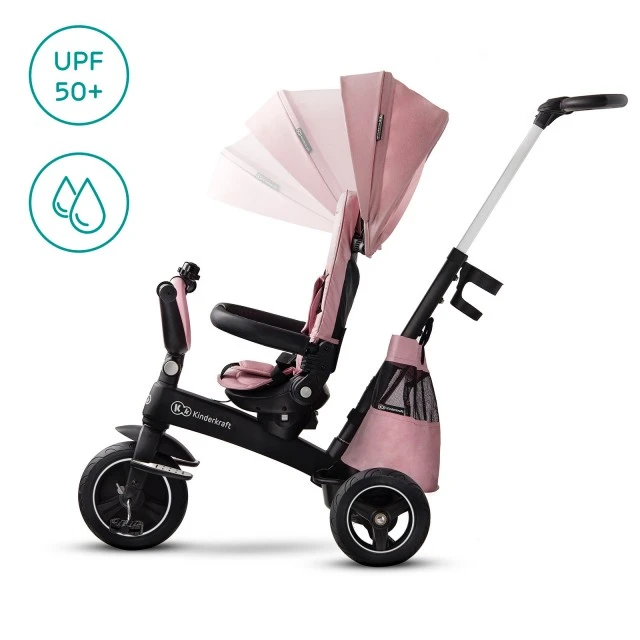 KinderKraft EASYTWIST ροζ τρίκυκλο KKRETWIPNK