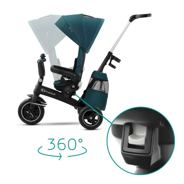 KinderKraft EASYTWIST πράσινο τρίκυκλο KKRETWIGRE