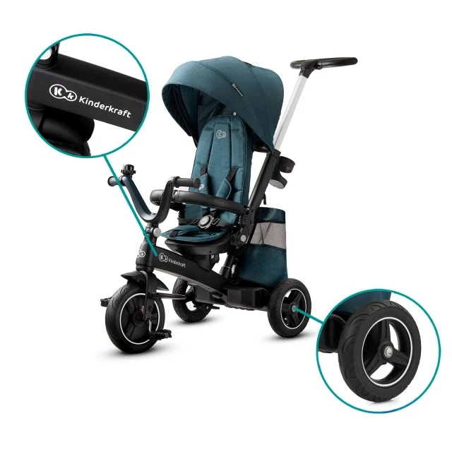 KinderKraft EASYTWIST πράσινο τρίκυκλο KKRETWIGRE