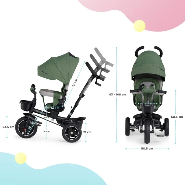 Kinderkraft SPINSTEP τρίκυκλο πράσινο KRSPST00GRE