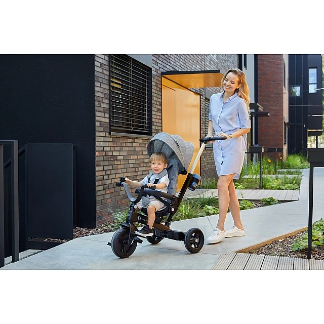 Kinderkraft TWIPPER τρίκυκλο γκρι KRTWIP00GRY