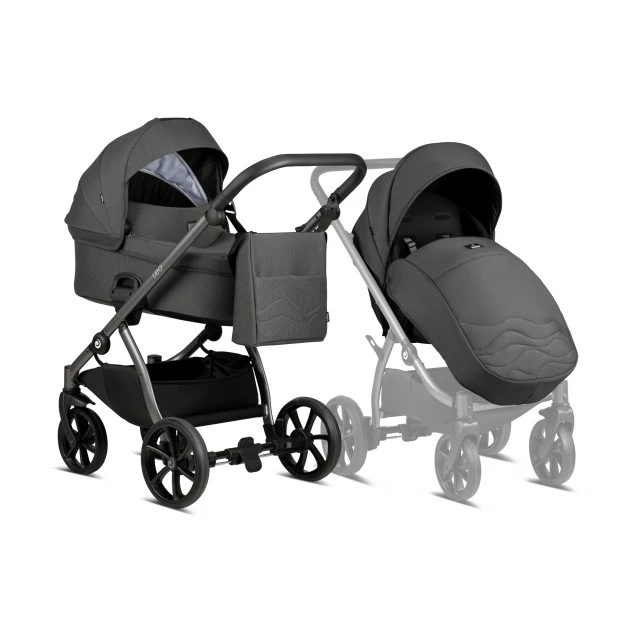 Καρότσι μωρού Tutis LEO 2in1 103 Dark Grey