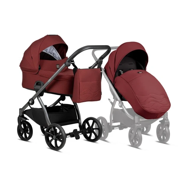 Καρότσι μωρού Tutis LEO 2 σε 1 105 Cherry