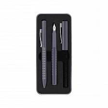 Faber-Castell πένα και στυλό Grip 2010, M, σκούρο γκρι