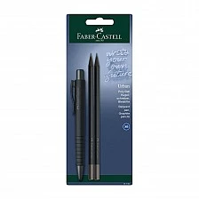 Faber-Castell στυλό Poly Ball Urban με 2 μαύρα μολύβια