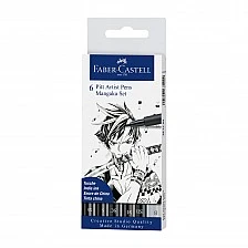 Faber-Castell σετ μαρκαδόρων Pitt Manga Mangaka, 6 τμχ