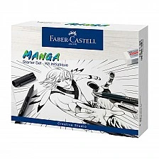 Faber-Castell σετ Pitt Manga Starter, μολύβι, μαρκαδόρος και γόμα