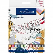 Μαρκαδόρος Faber-Castell Goldfaber Sketch, 12 τεμάχια