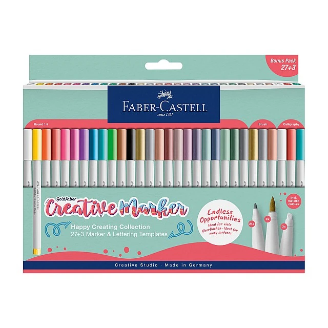 Μαρκαδόρος Faber-Castell Creative, 30 τεμάχια