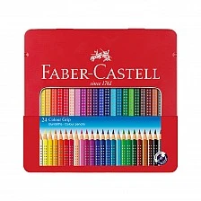 Faber-Castell ακουαρέλα μολύβια Grip 2001, 24 χρώματα, μεταλλική κασετίνα