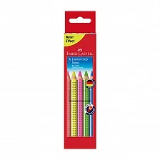 Faber-Castell μολύβια Jumbo Grip, νέον, 5 χρώματα