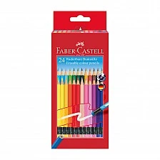 Faber-Castell μολύβια, σβήσιμα, 24 χρώματα