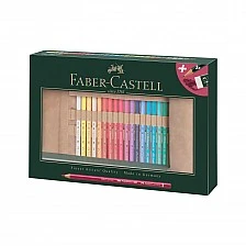Μολύβια Faber-Castell Polychromos, σε ρολό, 30 χρωμάτων