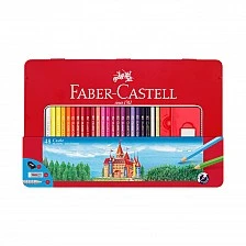 Faber-Castell χρωματιστά μολύβια Castle, 48 χρώματα, μεταλλική κασετίνα