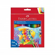 Faber-Castell ακουαρέλα μολύβια, 24 χρώματα με πινέλο