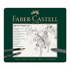 Σετ μολυβιού Faber-Castell Pitt Graphite, 19 τεμαχίων σε μεταλλικό κουτί