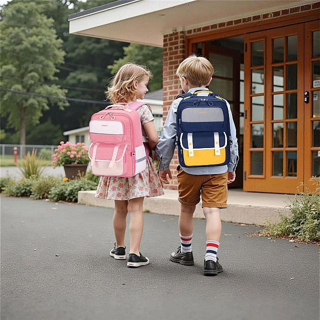 Σακίδιο πλάτης Kingsons Ergo Junior, σχολικό, ροζ