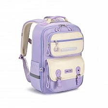 Σακίδιο πλάτης Kingsons Safeback Junior, σχολικό, μωβ