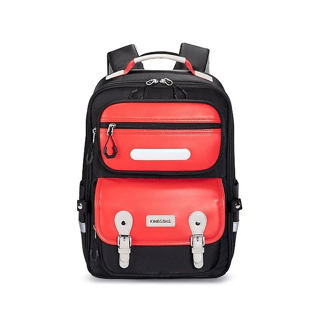 Σακίδιο πλάτης Kingsons Safeback Junior, σχολικό, μαύρο