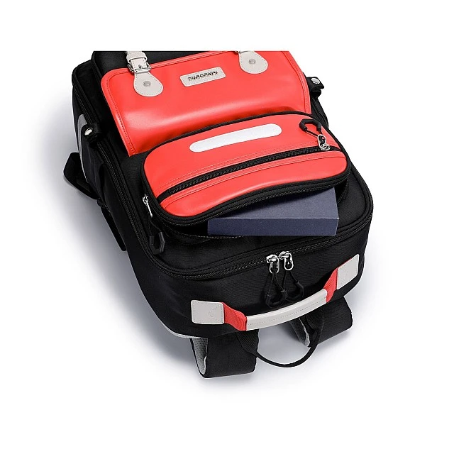 Σακίδιο πλάτης Kingsons Safeback Junior, σχολικό, μαύρο
