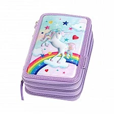 Τσαντάκι περιποίησης Faber-Castell Unicorn, με 3 φερμουάρ