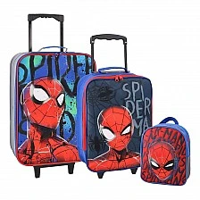 Σετ δύο βαλιτσών και ένα σακίδιο πλάτης Best TB12, Spiderman, πολυεστέρας