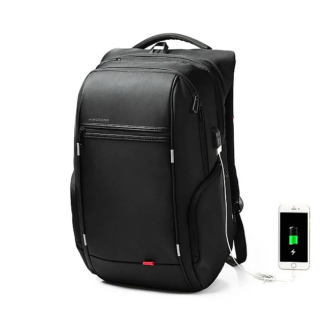 Σακίδιο πλάτης για φορητό υπολογιστή Kingsons Trailtech, 17'', 27 L, μαύρο