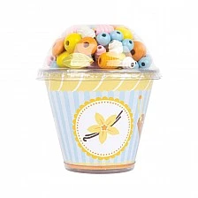 Μικρές χάντρες με κορδόνια, σε σχήμα Cupcake, Ποικιλία